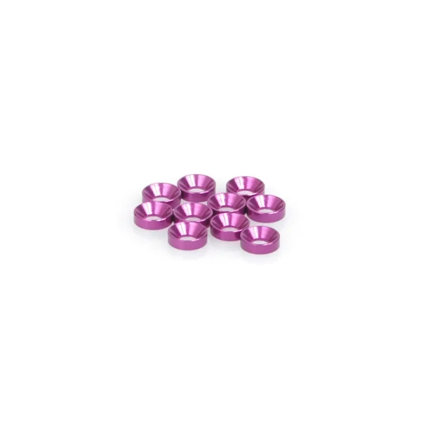 M3 Countersunk Washers - Purple Alloy (10)