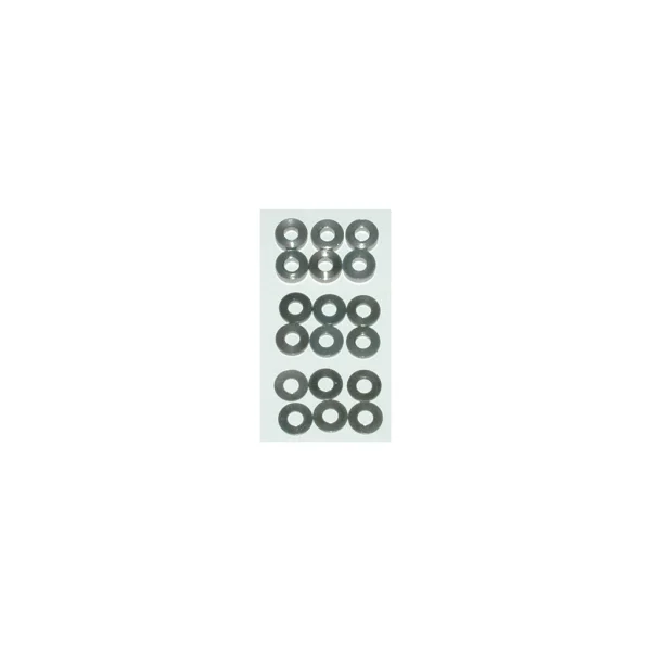 Alloy Spacers M3x7mm 0.5;1;2mm (pk18)