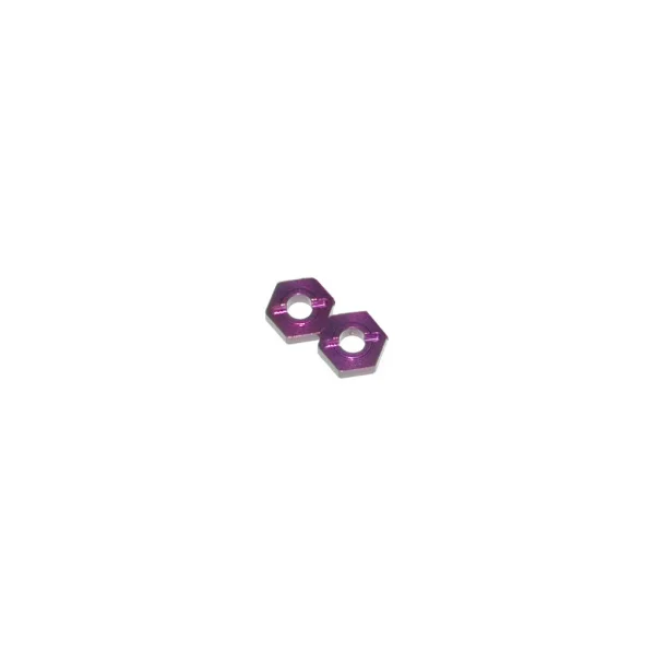 Purple Alloy Wheel Hex; Grooveless (2)