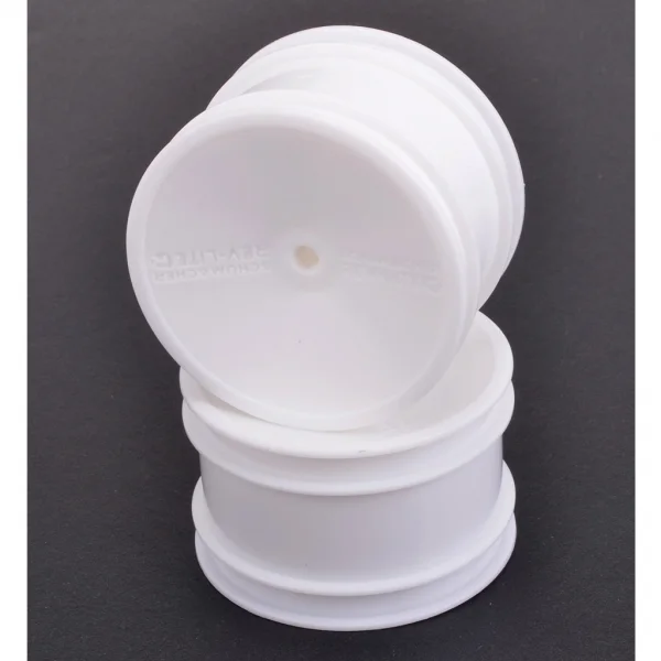 Schumacher 1:10 Buggy Rear Wheel - Flexible White - Pin Fitting (2)