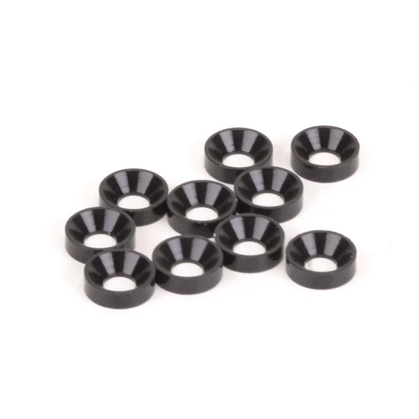 M3 Countersunk Washers - Black Alloy (10)