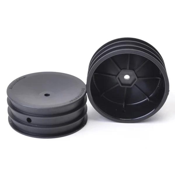 Schumacher Buggy 2WD Front Wheels - 12mm Hex - Black