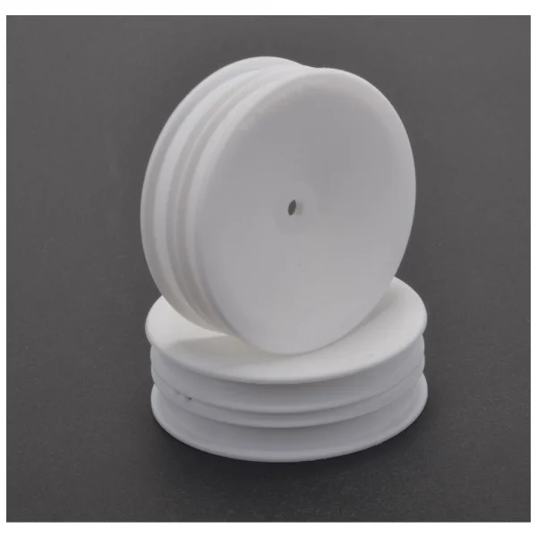 Schumacher Slim 2WD Front Hex Buggy Wheel - White (2)