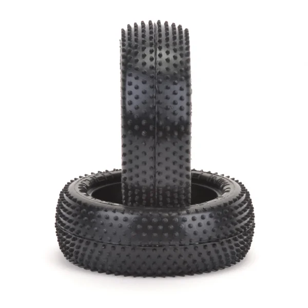 Schumacher Mini Pin 4WD Front Buggy Tyres - Blue - 1 Pair — image 2 of 3