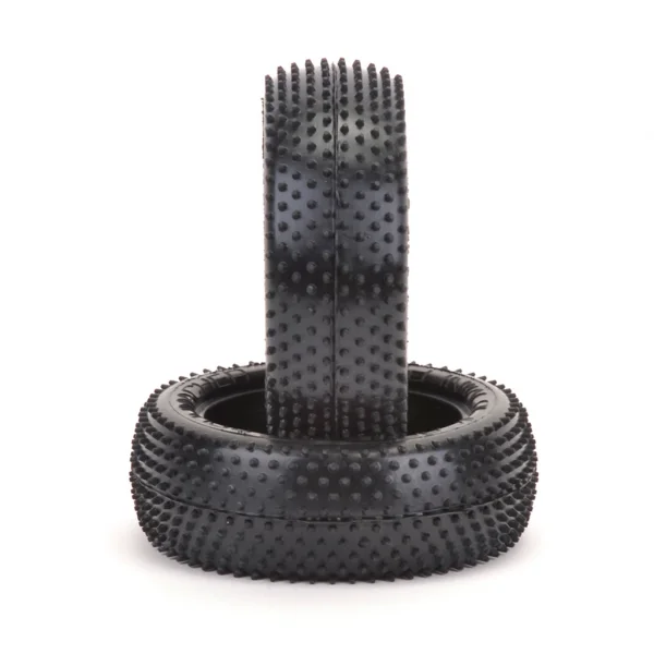 Schumacher Mini Pin Front Buggy Tyres - Yellow - 1 Pair