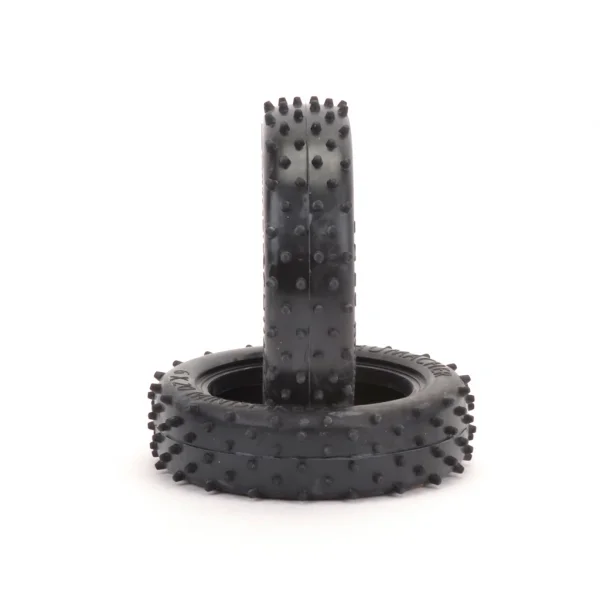 Schumacher Mini Spike 2 Slim Front Buggy Tyres - Silver - 1 Pair
