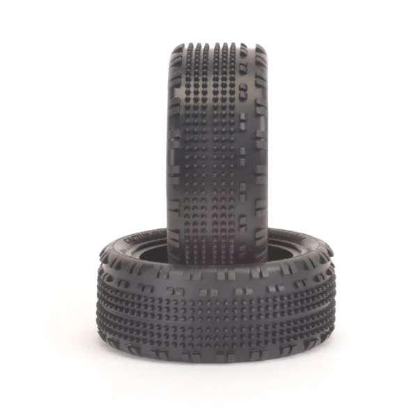 Schumacher Cactus Fusion Tyres - 1:10 4WD Front - Silver - 1 Pair