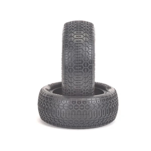 Schumacher Honeycomb Tyres - 1:10 4WD Front - Yellow - 1 Pair