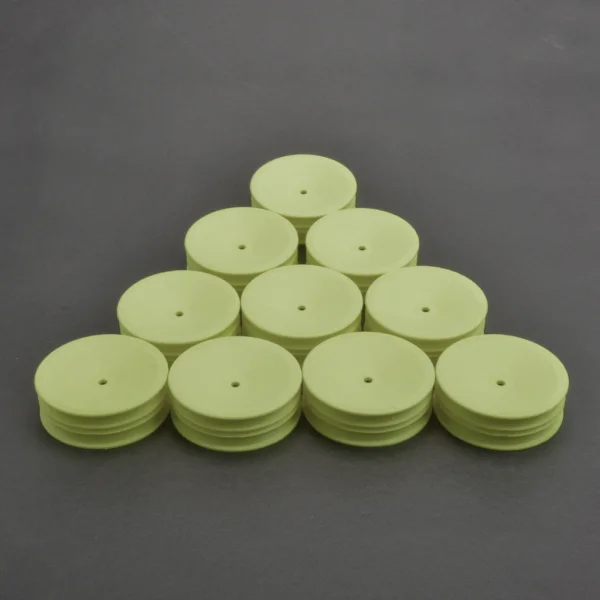 Schumacher 2WD Front Slim Buggy Wheels - Neon Yellow (10)