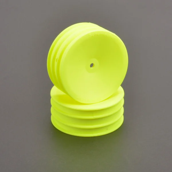 Schumacher 2WD Front Medium Buggy Wheels - Neon Yellow (2)