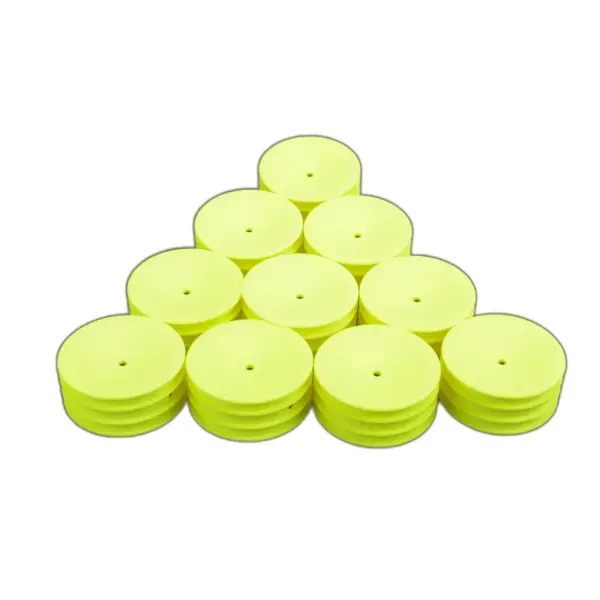 Schumacher 2WD Front Medium Buggy Wheels - Neon Yellow - 5 Pairs — image 1 of 3
