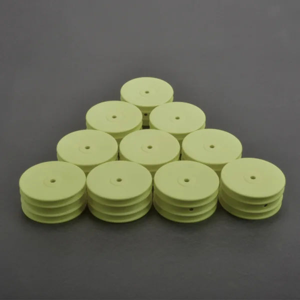 Schumacher 4WD Front Buggy Wheels - Neon Yellow (10)