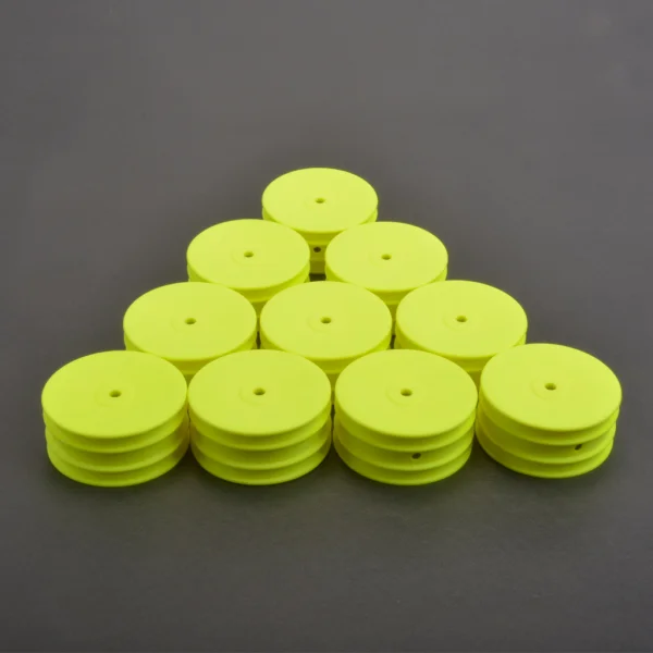Schumacher 4WD Front Buggy Wheels - Neon Yellow (10)
