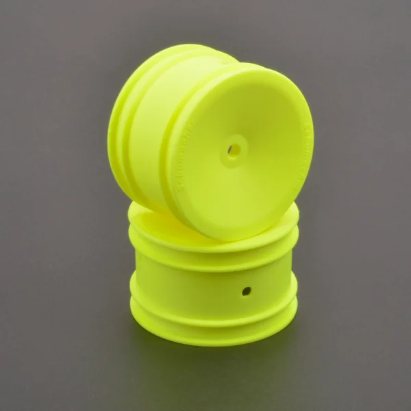 Schumacher 1:10 Rear Buggy Wheels - Yellow - 1 Pair