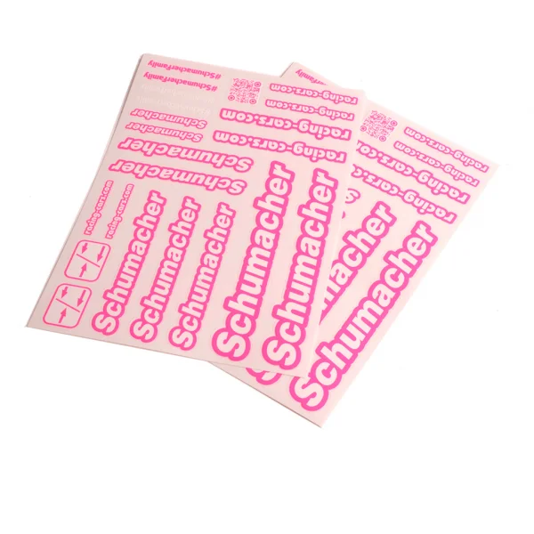 Schumacher Decal Sheet - Neon Pink (2)