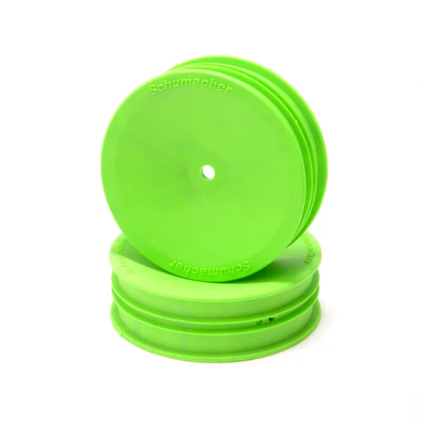 Schumacher Buggy 2WD Front Slim Wheels - Green (2)