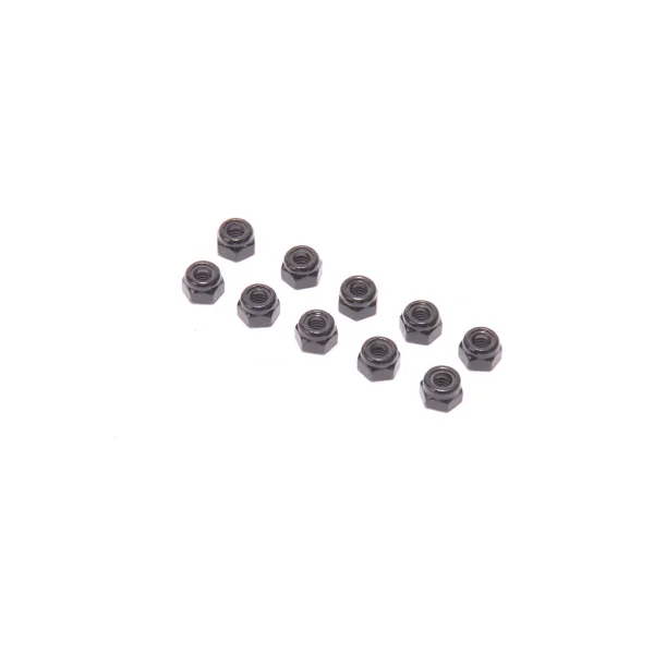 Speed Pack - M4 Alloy Nyloc Nuts - Black - (10)
