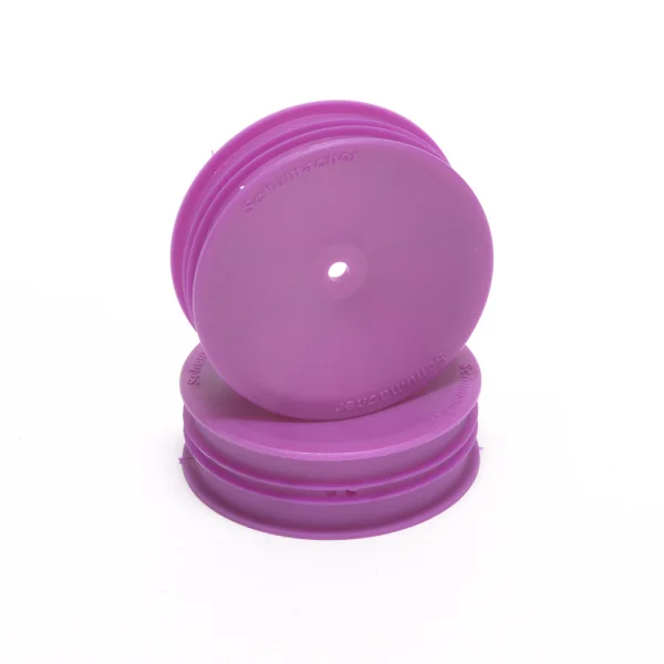 Schumacher 2WD Front Slim Buggy Wheels - Purple (2)