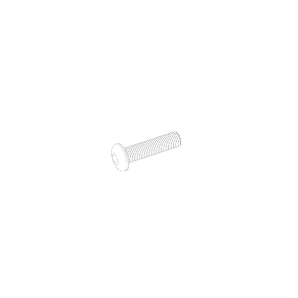UDI 3*12TM Hex half round machine screw 8pcs