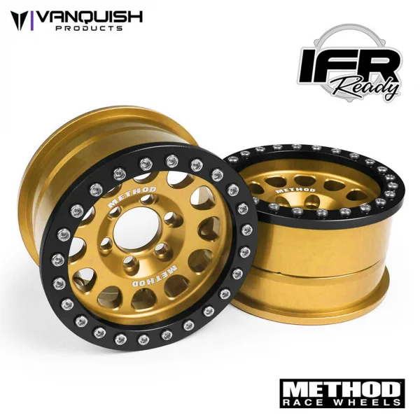 Vanquish Method 1.9 Race Wheel 105 Gold/Black (2) — image 1 of 2