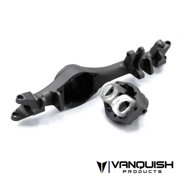 Vanquish F10T Aluminium Front Axle Housing - Black — image 2 of 3