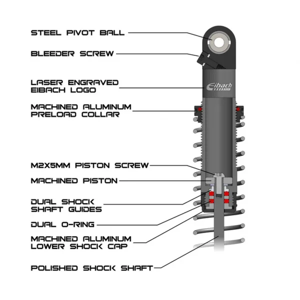 Vanquish Eibach S8E Scale Shock Set 90mm — image 2 of 3