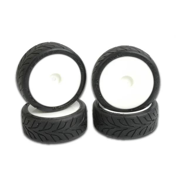 Shimizu D01J Wet Tyres Mounted on Revlite Wheels (4) (BRCA National Wet Control Tyre)