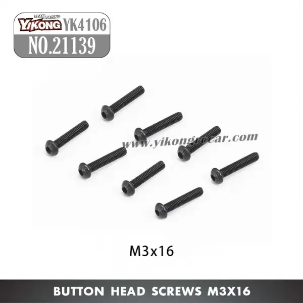 Yikong M3 x 16 Button Head Screws - 8pk — image 2 of 2
