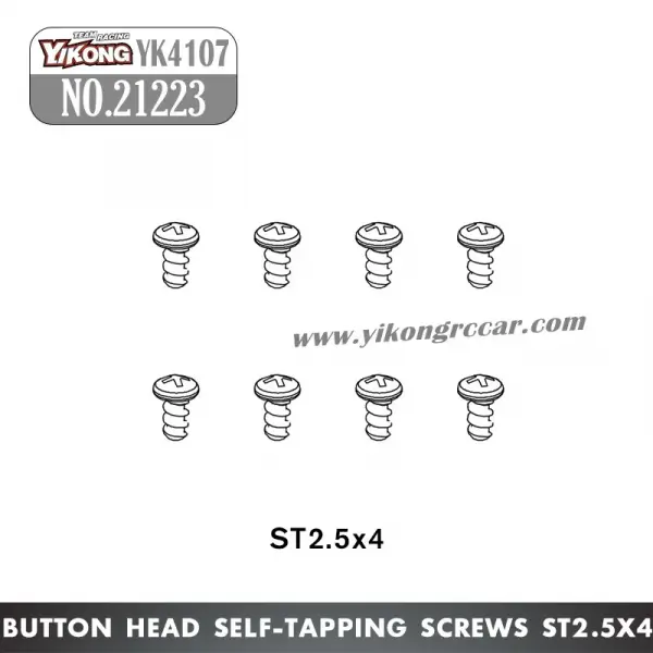 Yikong ST2.5 x 4 PanHead Self Tapping Screws - 8pk — image 2 of 2