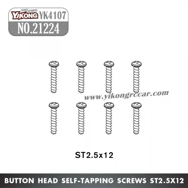 Yikong ST2.5 x12 PanHead Self Tapping Screws - 8pk — image 2 of 2