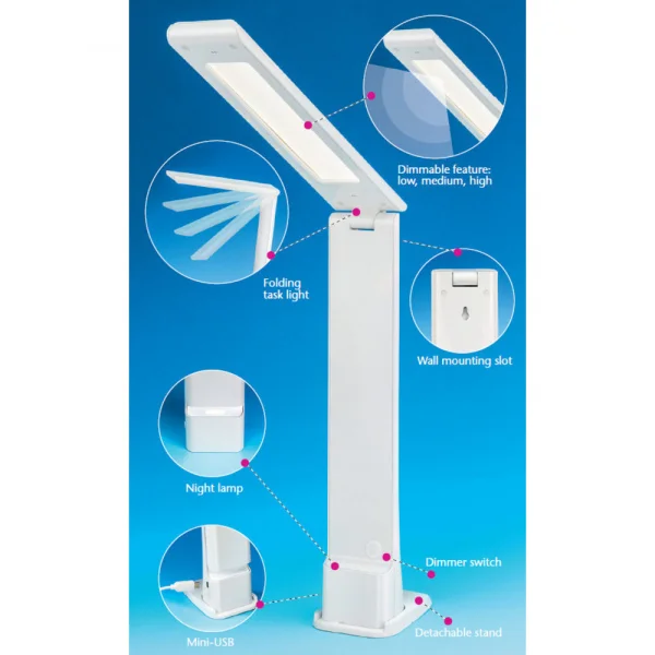 Lightcraft Cordless Folding Lamp (LC8045USB) — image 5 of 5
