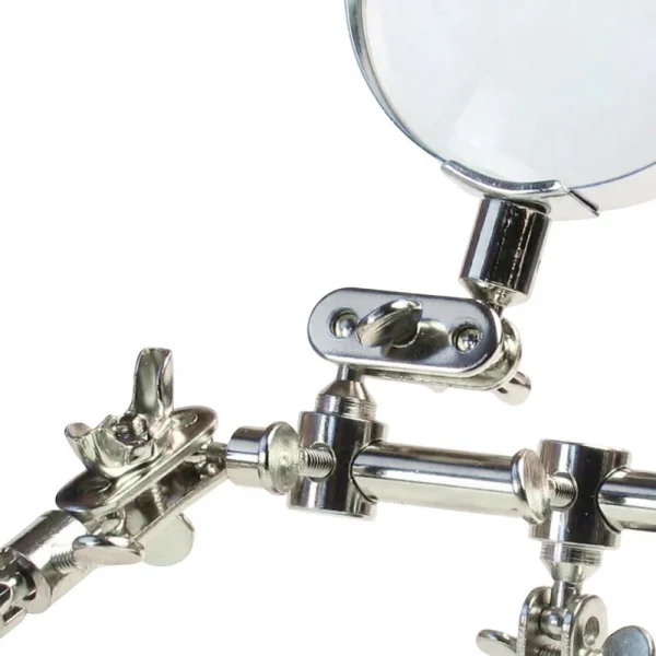 Modelcraft Helping Hand With Glass Magnifier