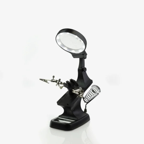 Modelcraft Helping Hands + LED Magnifier Workstation
