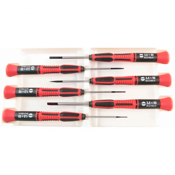 Modelcraft PSD1600 6pc Slotted Screw Driver Set