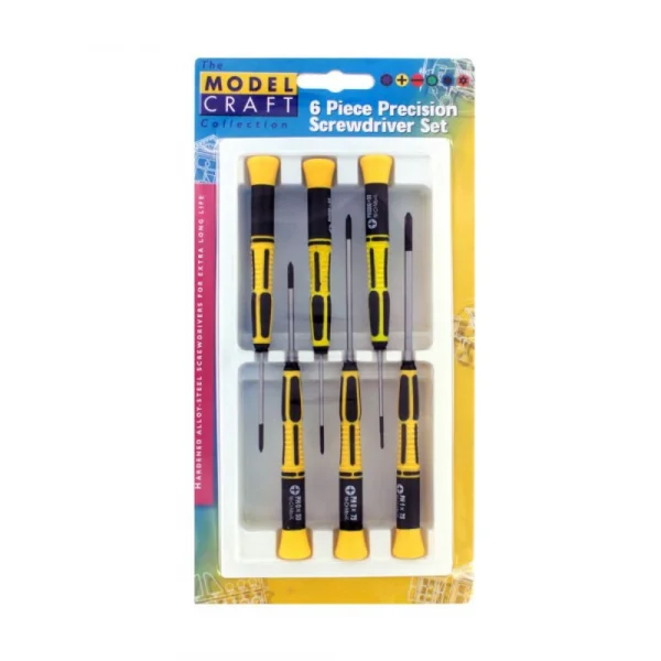Modelcraft PSD1602 6pc Phillips Screw Driver Set
