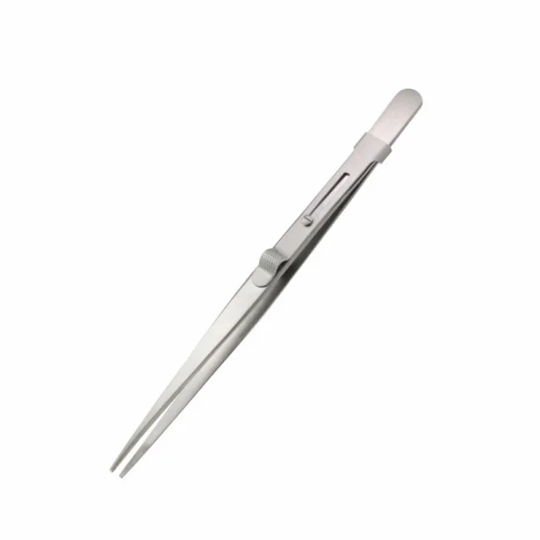 Modelcraft Fine Serrated Locking Stainless Steel Tweezers (PTW1093/Fr)
