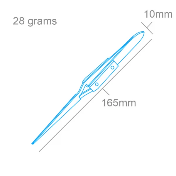 Modelcraft Reverse Action Tweezers Straight Tip/Fibre Grip (160mm) (PTW1127)