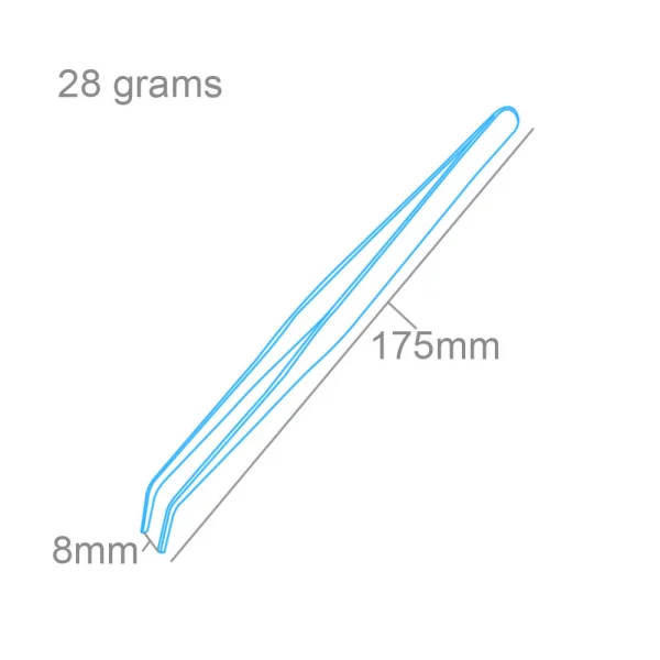 Modelcraft Heavy Duty Tweezers 7in Curved (PTw5351)