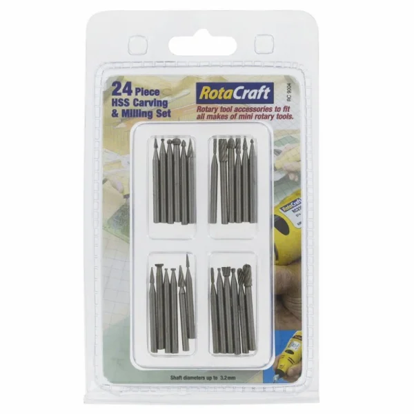 Modelcraft R/C9004 24pc HSS Carving + Milling Set &mdash; image 2 of 2
