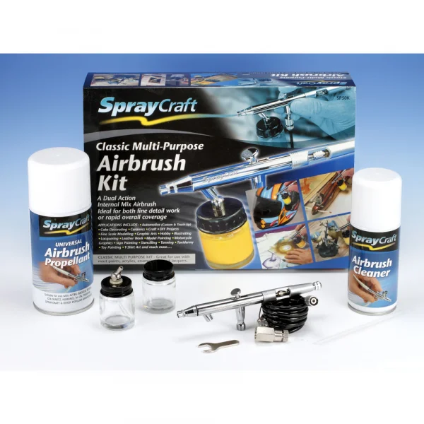 Spraycraft SP50K Multi Purpose Airbrush Kit (Dual Action)