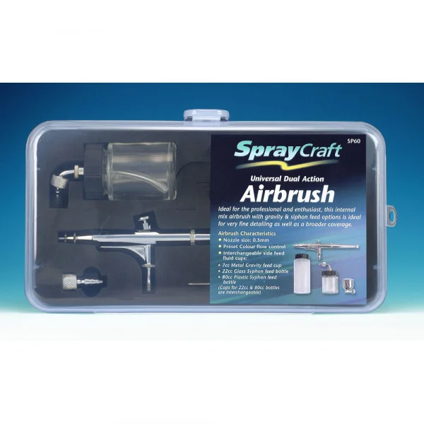 Spraycraft SP60 Universal Dual Action Airbrush Set