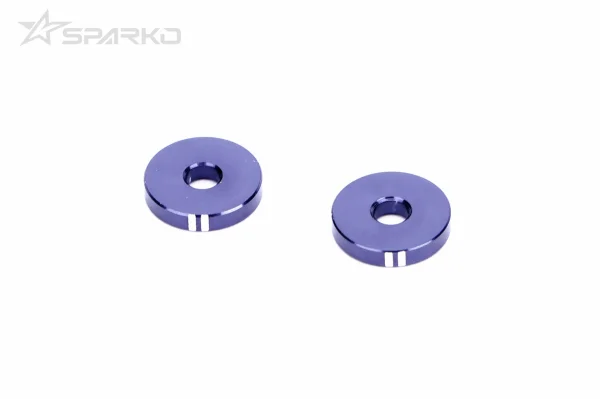 Sparko F8 7075 Aluminium Shock Ball Stud Shim 2mm (2) SE