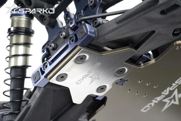 Sparko F8E Stainless Steel Rear Chassis Protector (=SPKF85039OP)
