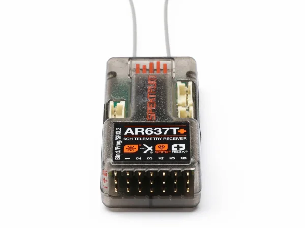 Spektrum AR637T+ DSMX 6 Channel AS3X And SAFE Telemetry Receiver