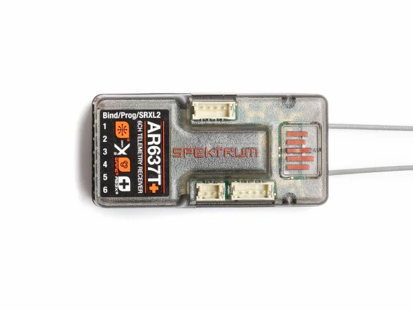 Spektrum AR637T+ DSMX 6 Channel AS3X And SAFE Telemetry Receiver
