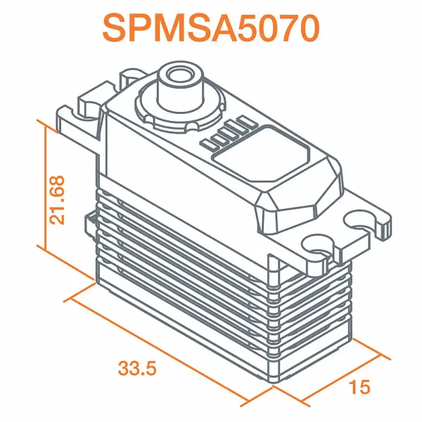 A5070 High Torque High Speed Mini MG HV Servo — image 6 of 6