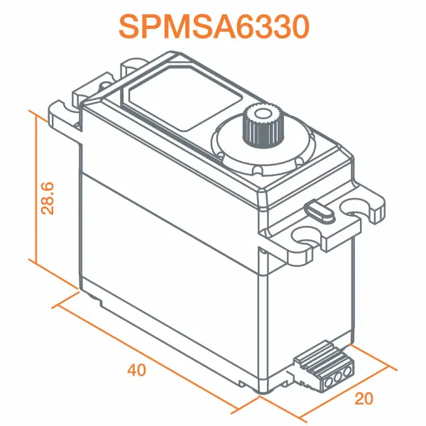 A6330 Digital HV Brushless High Torque High Speed Metal Gear — image 3 of 4