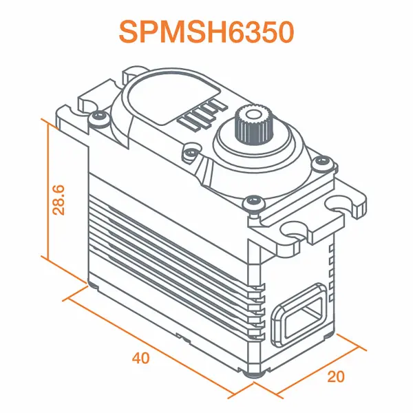 H6350 Ultra Torque High Speed Heli Cyclic HV Servo &mdash; image 5 of 5