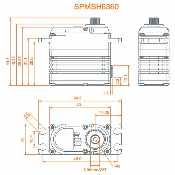 H6360 Mid Torque Ultra Speed Heli Tail HV Servo — image 7 of 7