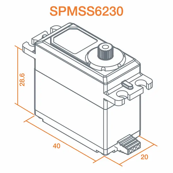 Spektrum S6230 Digital Surface Servo &mdash; image 4 of 5